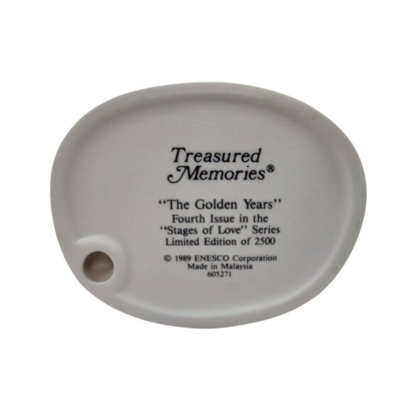 Enesco Treasured Memories The Golden Years Figurine 1989 Limited Ed Collectible - Picture 3 of 10